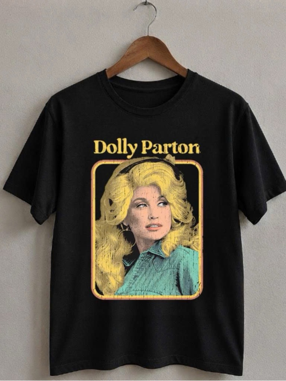 Black Graphic Dolly Parton Tee - Women's Casual